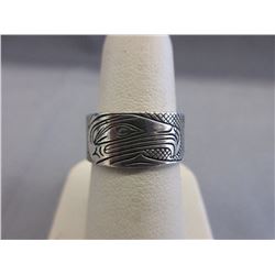 Sterling Silver - Carved First Nations Ring