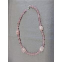 296.5 CTW Rose Quartz Gemstone Necklace