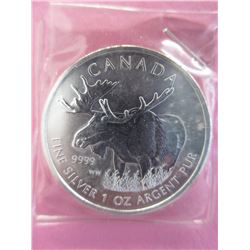 2012 Canada .9999 Silver "Moose" Motif Coin