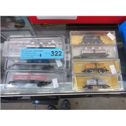 8 Miniature railroad cars