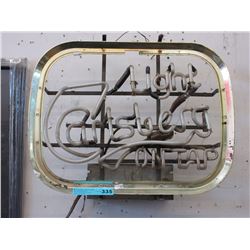 Electric neon "Carlsberg" sign