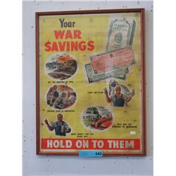 Vintage Canadian War Bonds poster