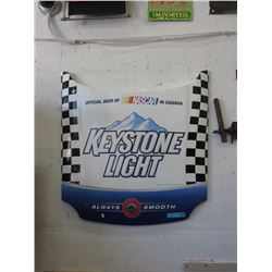 Keystone light Nascar sign