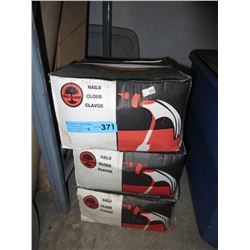 3 x 50 lb. Boxes of 3" nails