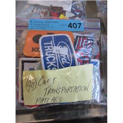 40 New Car & transportation patches