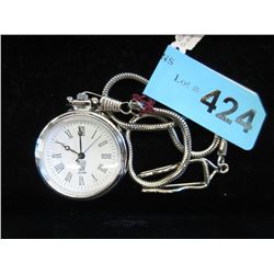 New - Reader's Digest pocket watch with chain