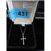 Image 2 : 10 KT Yellow Gold Cross with 18" Gold chain