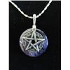 Image 1 : Sterling Silver & Amethyst Pentagram with chain