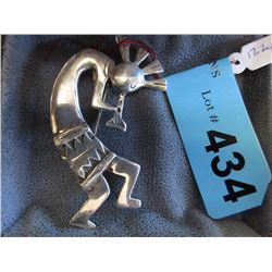 Sterling Silver Kokopelli pendant/brooch