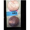 Image 1 : 2 Pure Copper 5 Ounce Rounds