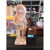 Image 1 : 16" "Chief" statue & liquor dispenser