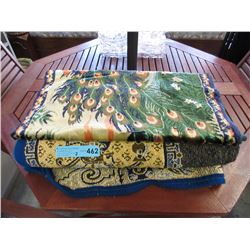 Prayer rug & bed spread - used.