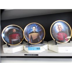 3 Limited edition Star Trek collector plates