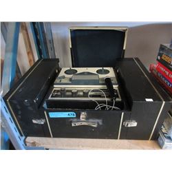 Vintage reel-to-reel tape recorders