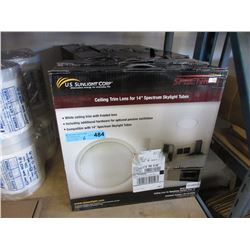6 Ceiling trim kits for skylight tubes