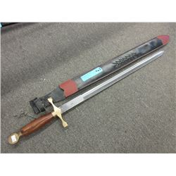 Stainless steel double edge sword with sheath