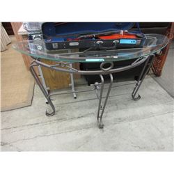 New - Glass top accent table