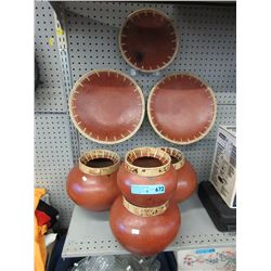 7 New decorative vases & plates