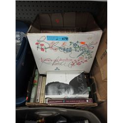2 Boxes of used books