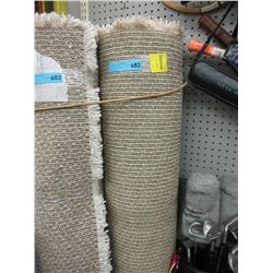 Used shag area carpet - beige