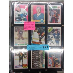 Vintage O-Pee-Chee 1970's-80's Canucks cards