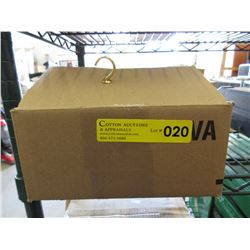 Case of new brass cup hooks