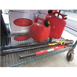 2 Bolt cutters & 2 jerry cans - used