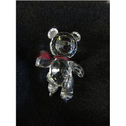 Swarovski crystal "Bear on Skates"