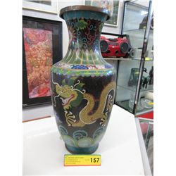 Vintage Cloisonné bronze vase