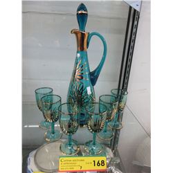 Vintage - Bohemian crystal decanter set