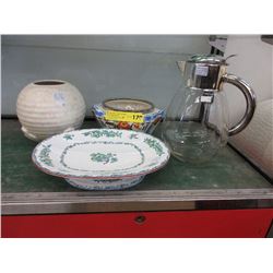 Collection of English & German porcelain & glass