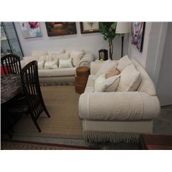 Upholstered sofa & loveseat