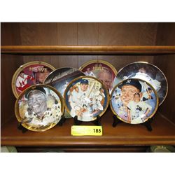 7 Sports themed collector plates