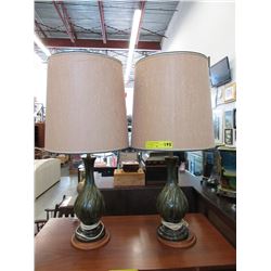 Pair of vintage lamps - Blue Mountain style