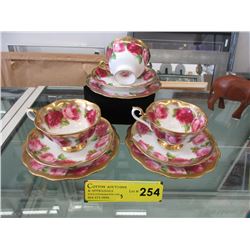 3 Royal Albert bone china luncheon sets