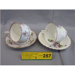 2 Royal Albert bone china teacup & saucers