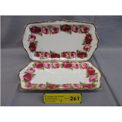 2 Royal Albert bone china plates