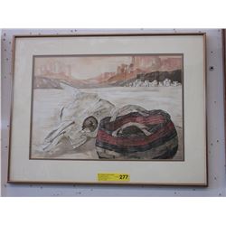 Original watercolor signed Donna