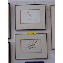 2 Benjamin Chee Chee framed prints