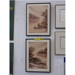Pair of Stacho Kurt Wenzel paintings