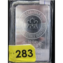 10 Troy Oz. Canadian Government Mint Silver Bar