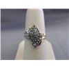 Image 1 : 10KT Yellow Gold Diamond Cluster Ring