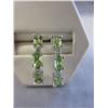 Image 1 : New - Diamond & Peridot Half Hoop Earrings