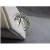 Image 2 : New - Diamond & Peridot Half Hoop Earrings