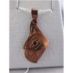 First Nations design Copper Pendant