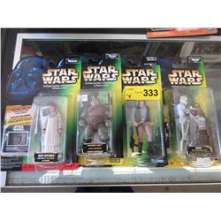 4 Star Wars "Power of the Force" figurines