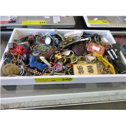 100 Assorted collectible keychains