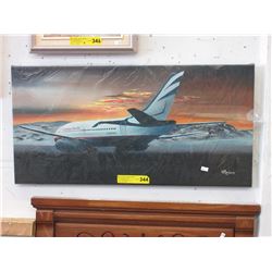 Oil on canvas painting - Canadian North