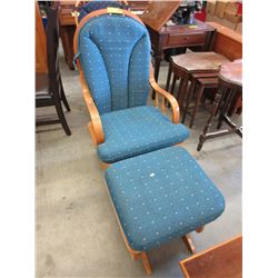 Glider Rocker & stool - used