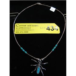 Sterling Silver "Old Pawn" Spider Necklace